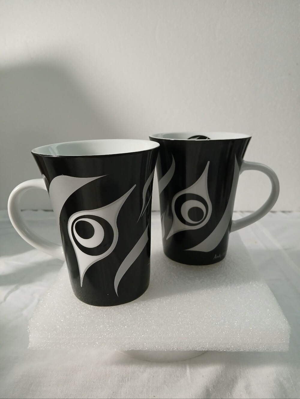 Andy Everson Signed Indigenous Mug from Canada  Set of 2